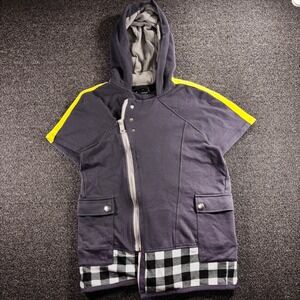 Disney Kingdom Hearts III Riku Cosplay Hoodie Men's Medium Short Sleeve Full Zip